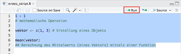 3 RStudio – R Lernplattform